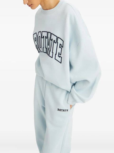 ROTATE BIRGER CHRISTENSEN embroidered-logo sweatshirt - Blue