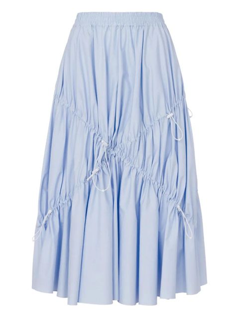 Moschino elastic-waist gathered skirt - Blue - zdjęcie produktu nr 1