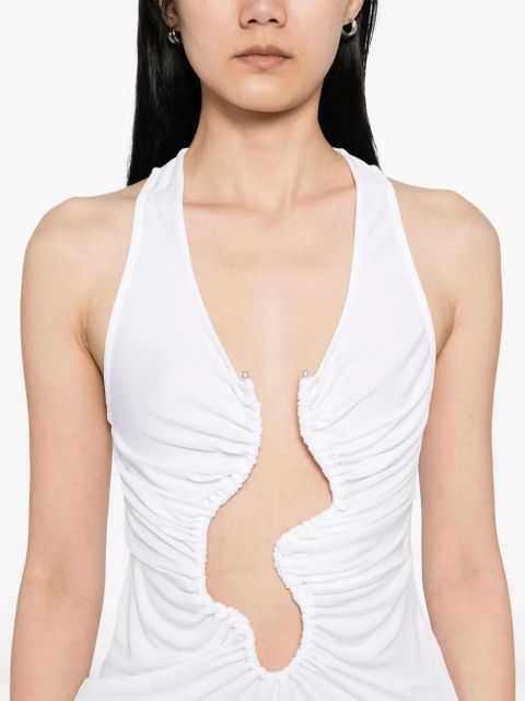 Christopher Esber Salacia ruched tank top - White