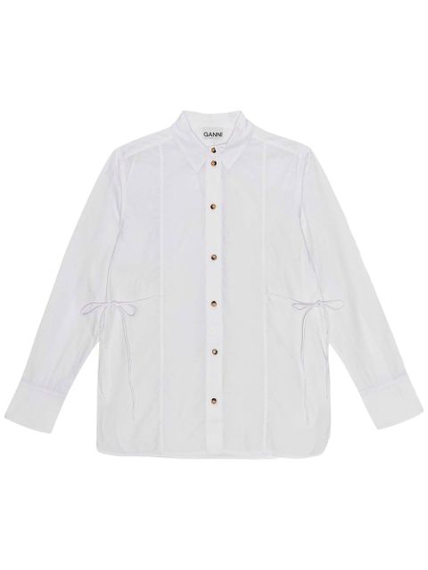 GANNI poplin shirt - White - zdjęcie produktu nr 1