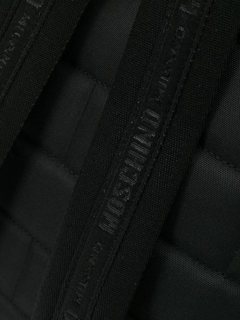 Moschino logo backpack - Black