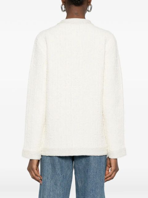 Gucci button pocket cardigan - White