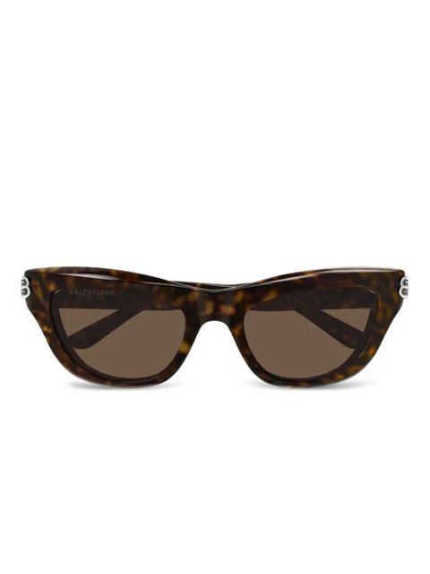 Balenciaga Eyewear cat-eye logo sunglasses - Brown - zdjęcie produktu nr 1