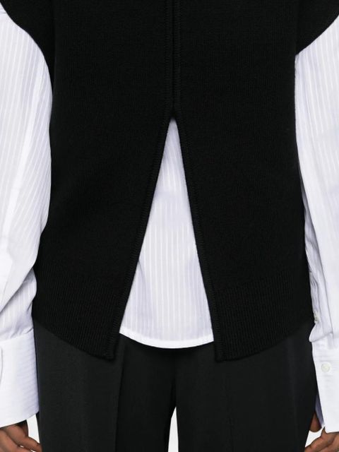 TOTEME double-knit vest - Black