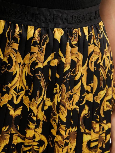 Versace Jeans Couture spódnica kolor czarny mini prosta 79HAE8P0 NS723