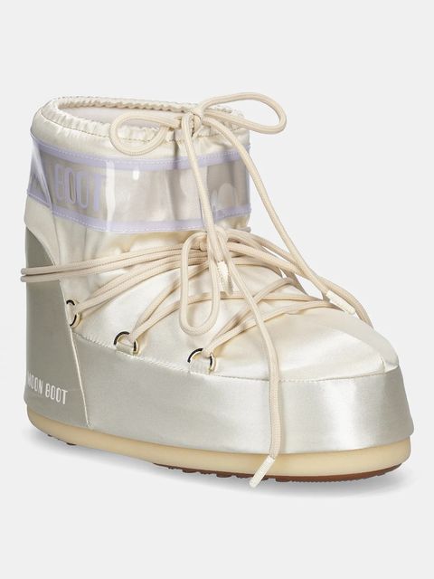 Moon Boot śniegowce MB ICON LOW PEARLY kolor srebrny 80D1409660 L020 - zdjęcie produktu nr 1