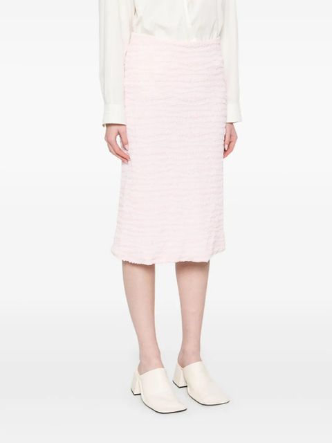 Jil Sander crepe jersey midi skirt - Pink