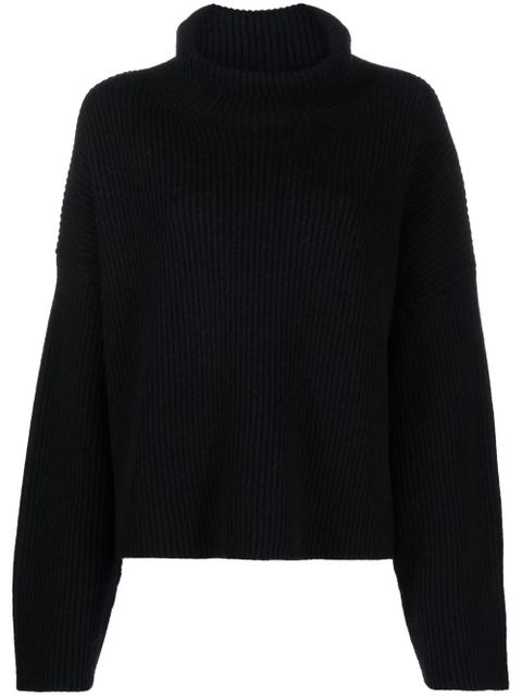 TOTEME wool mock-neck jumper - Black - zdjęcie produktu nr 1