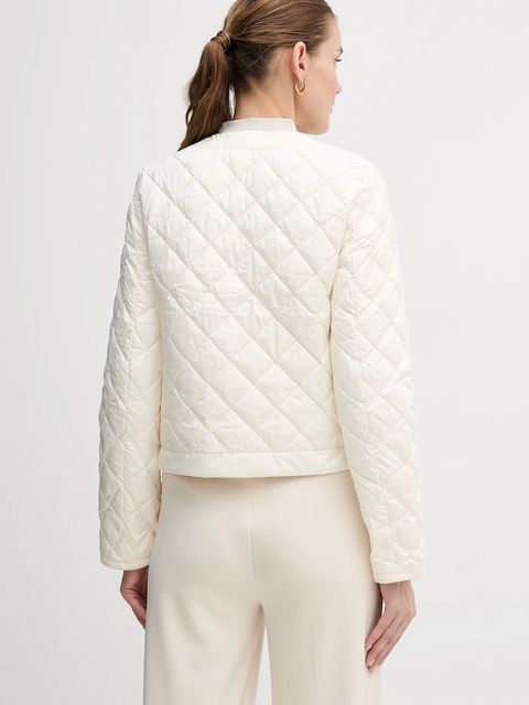 Tommy Hilfiger kurtka puchowa kolor beżowy przejściowa WW0WW47449