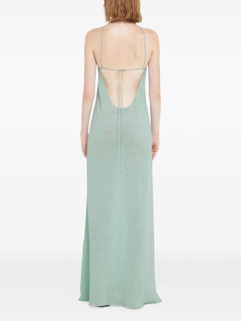 Alanui halterneck maxi dress - Green