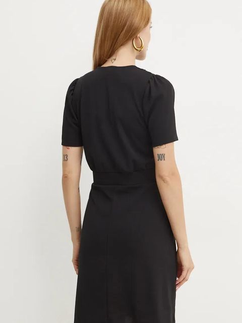 Morgan sukienka RSCUBA kolor czarny mini rozkloszowana RSCUBA