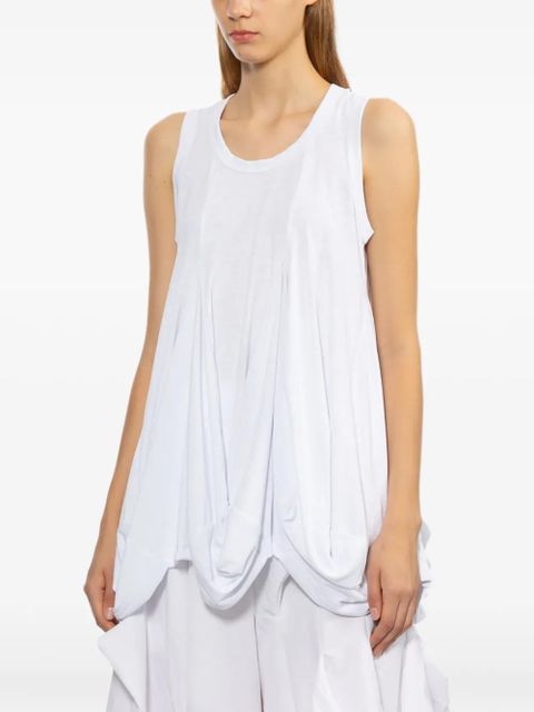 Comme Des Garçons puffball-hem vest - White