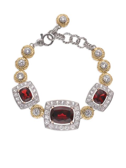Dolce & Gabbana 18kt gold Eleganza sapphire and rhodolite bracelet - Red - zdjęcie produktu nr 1