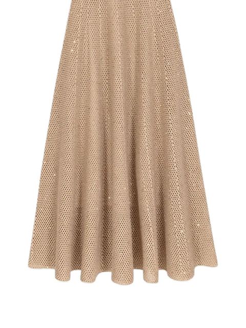 Maje openwork midi dress - Neutrals - zdjęcie produktu nr 2