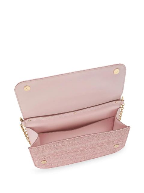 Dolce & Gabbana 3.5 logo-plaque clutch bag - Pink