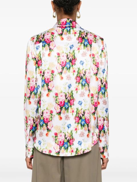 LOEWE floral-print shirt - White