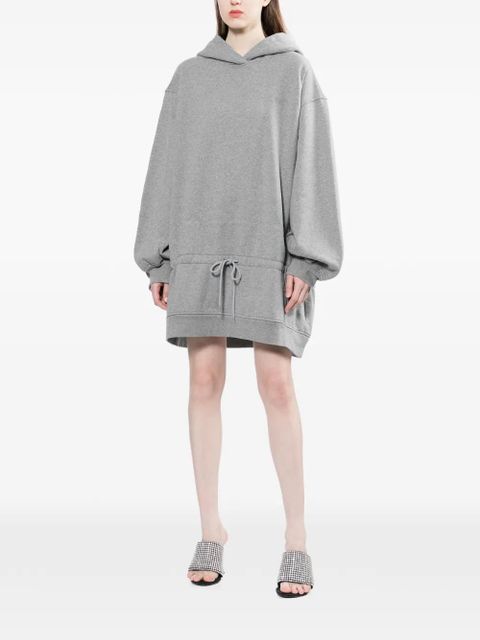 Alexander Wang dropped-waist hooded dress - Grey