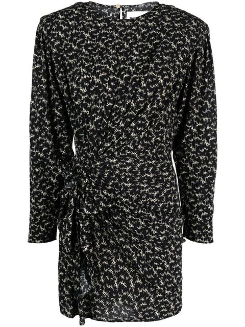 MARANT ÉTOILE Dulce abstract-print dress - Black - zdjęcie produktu nr 1