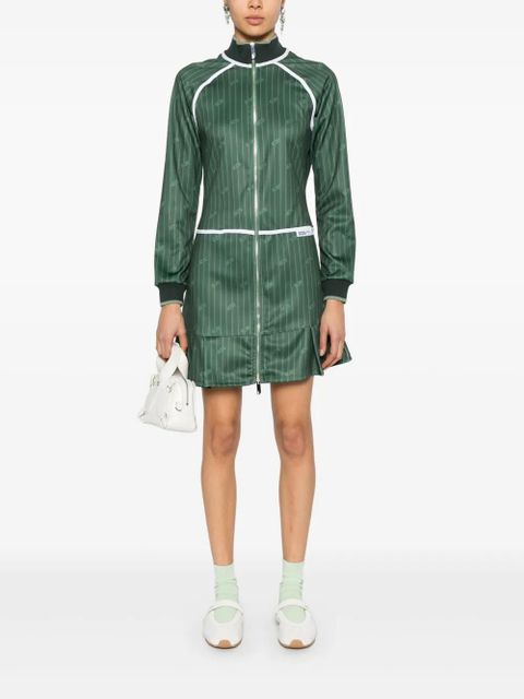 GCDS pinstriped zip-up mini dress - Green - zdjęcie produktu nr 2