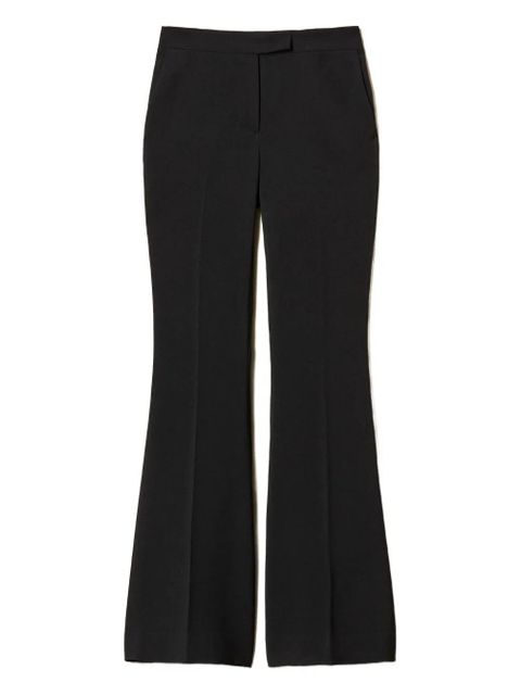TWINSET crepe flared trousers - Black - zdjęcie produktu nr 1
