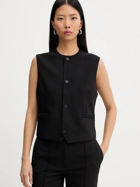 G-Star kamizelka kolor czarny jednorzędowa D27333-E276 - zdjęcie produktu nr 1