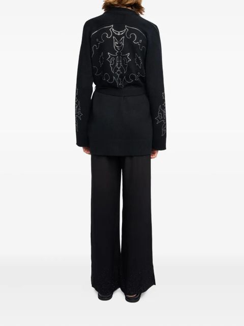 Zadig&Voltaire strass belted salomy ws west knitwear - Black