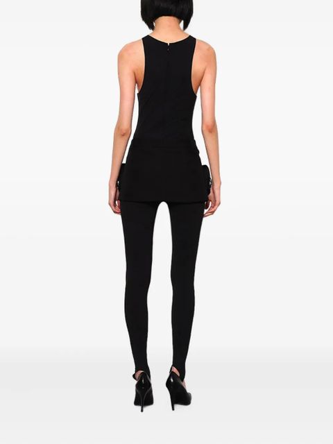 Coperni Basque pocket-detail stirrup jumpsuit - Black