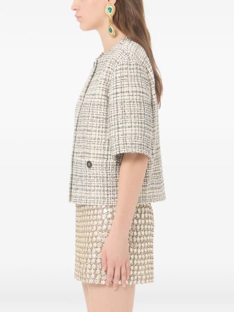 Valentino Garavani square tweed jacket - Neutrals