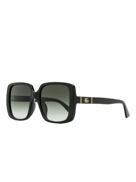 Gucci Eyewear square-frame logo sunglasses - Black - zdjęcie produktu nr 2