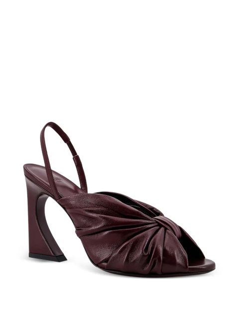 FENDI Arco twisted-design heeled pumps - Purple