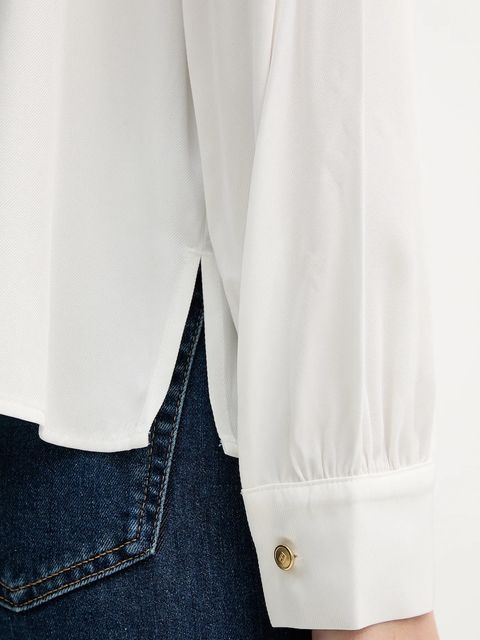 Tommy Hilfiger bluzka damska kolor beżowy gładka WW0WW48178