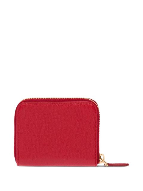 Prada logo-plaque zipped wallet - Red - zdjęcie produktu nr 2