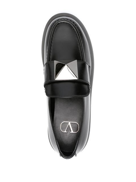 Valentino Garavani One Stud platform loafers - Black - zdjęcie produktu nr 2