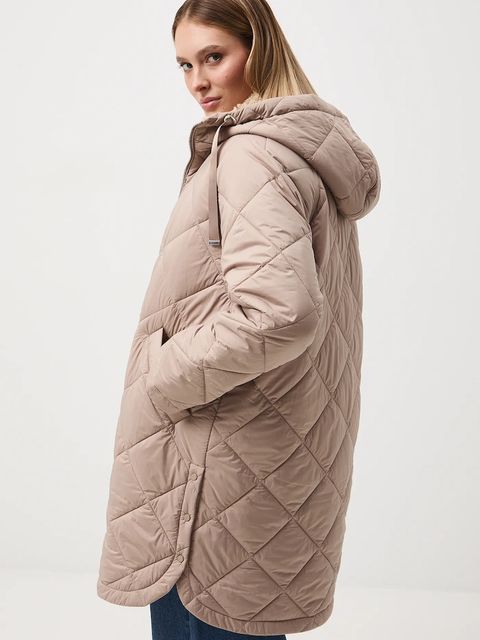 Medicine płaszcz damski kolor beżowy - zdjęcie produktu nr 2