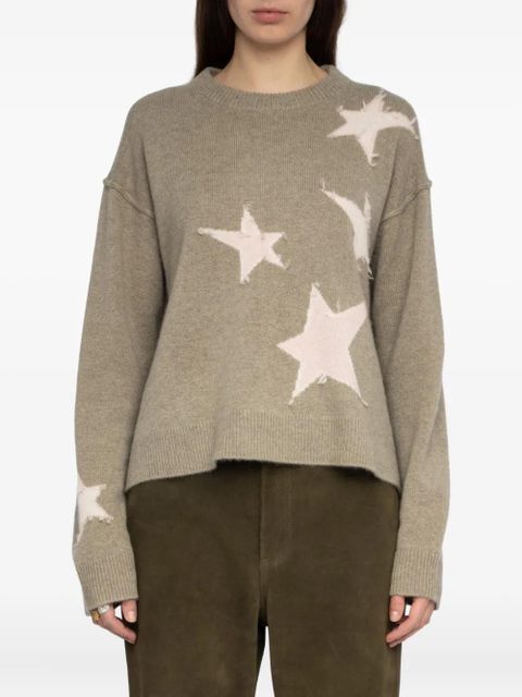 Zadig&Voltaire Markuz star-detail sweater - Green