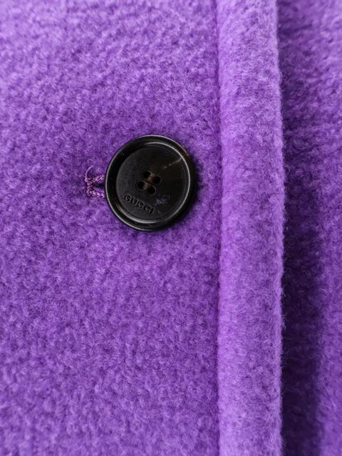 Gucci single-breasted coat - Purple