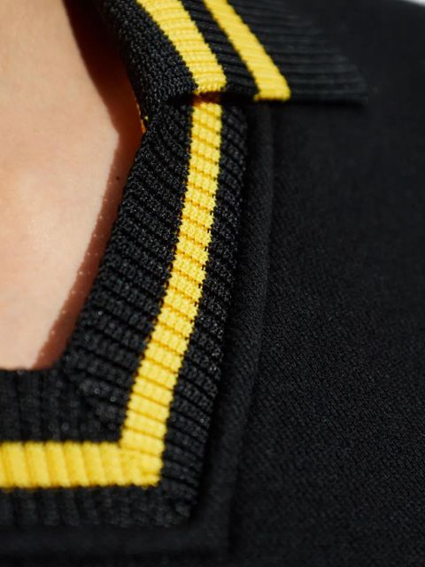 Off-White appliqué-detail cropped jumper - Black