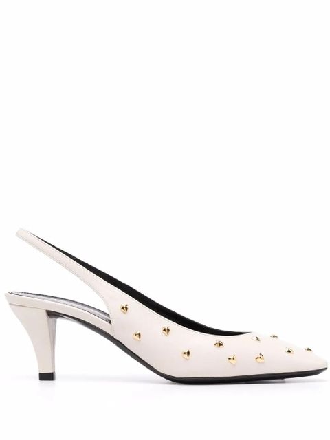 Saint Laurent Carole 60mm studded pumps - Neutrals - zdjęcie produktu nr 1
