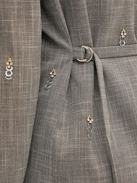 Simona Corsellini marynarka kolor brązowy dwurzędowa A25CPGI00301