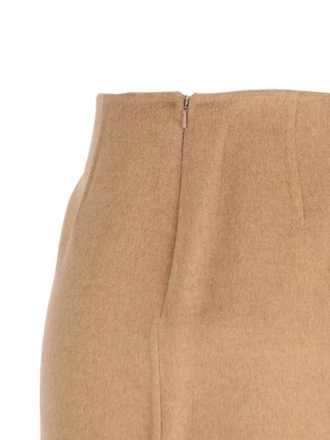 Max Mara buckle-detail midi skirt - Brown