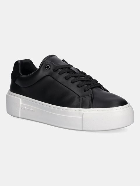 Calvin Klein sneakersy FF CUPSOLE LACE UP LTH damskie kolor czarny HW0HW02570 - zdjęcie produktu nr 1