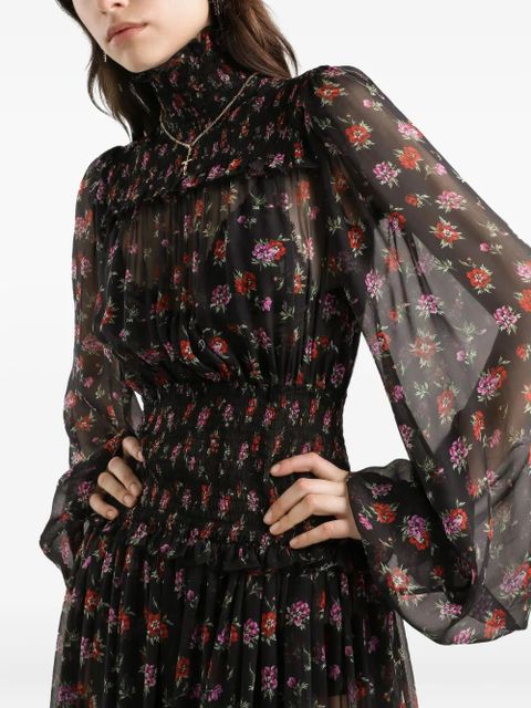 Dolce & Gabbana floral maxi dress - Black