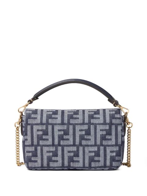 FENDI mini Baguette® chain tote bag - Blue - zdjęcie produktu nr 2