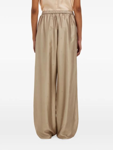 Ferragamo silk trousers - Neutrals