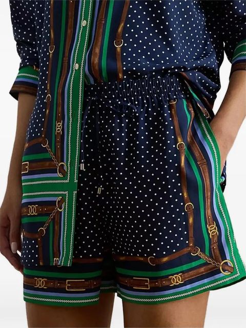 Lauren Ralph Lauren polka dot print shorts - Blue