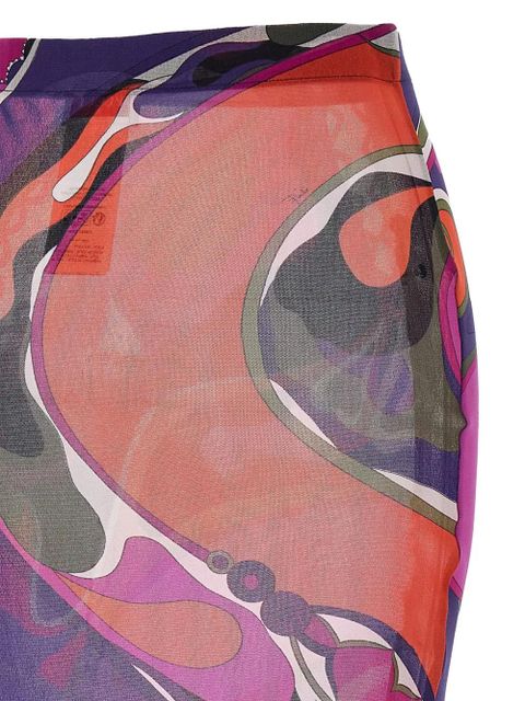 PUCCI Orchidee-print tulle skirt - Purple - zdjęcie produktu nr 2