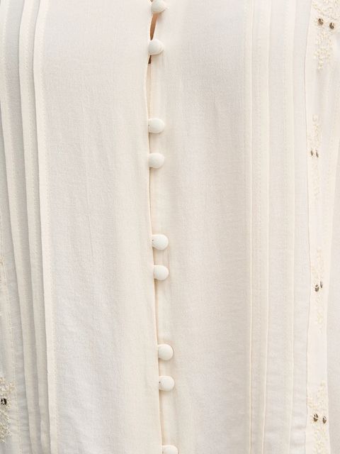 Hoss Intropia koszula damska kolor beżowy regular 6282692