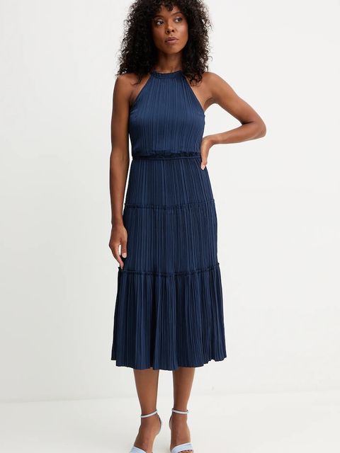 Morgan sukienka kolor granatowy midi rozkloszowana ROMINA - zdjęcie produktu nr 2