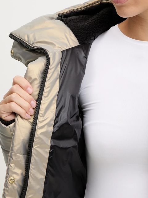 Helly Hansen kurtka puchowa WINTER BLISS kolor złoty zimowa 54459