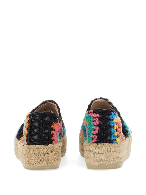 Manebi multicolour crochet espadrilles - Black - zdjęcie produktu nr 2